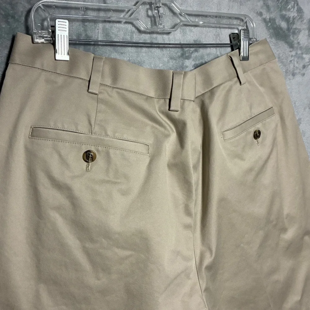 Brooks Brothers Pleated Advantage Chino Stretch Shorts Mens W40 Tan Khaki